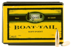 Speer Bullets 1220 Boat-Tail 6mm .243 100 GR Jacketed Soft Point Boat Tail (JSPBT) 100 Box