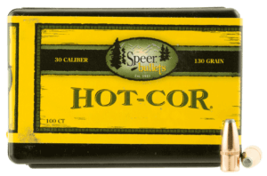 Speer Bullets 2007 Hot-Cor 30 Caliber .308 130 GR Soft Point Flat Nose (SPFN) 100 Box