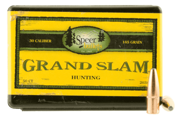 Speer Bullets 2038 Grand Slam 30 Caliber .308 165 GR Soft Point (SP) 50 Box