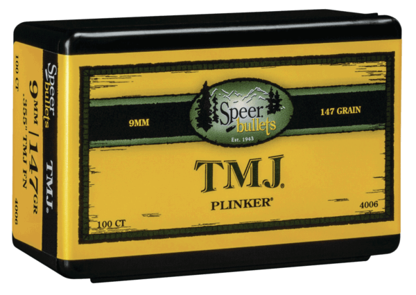 Speer Bullets 4006 TMJ 9mm .355 147 GR Total Metal Jacket (TMJ) 100 Box