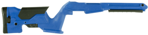Archangel AAP1022BB Precision Stock Bullseye Blue Synthetic Fixed with Adjustable Cheek Riser for Ruger 10/22 Ambidextrous Hand