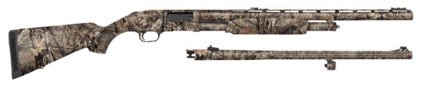 Mossberg 53270 500 Combo 12 Gauge 5+1 3″ 24″ Vent Rib/24″ Slugster Barrels Dual Extractors Overall Mossy Oak Break-Up Country Synthetic Stock Includes XX-Full Choke