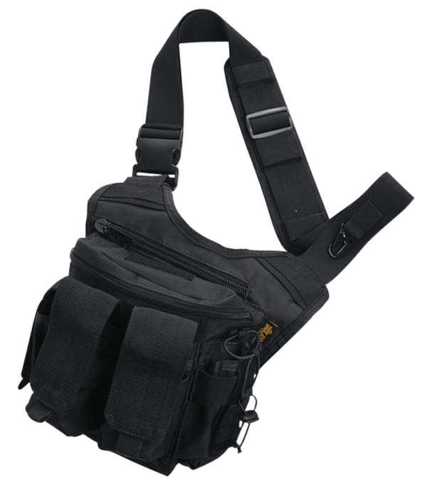 US PeaceKeeper P20307 Rapid Deployment Pack Shoulder Sling 600D Polyester Black 12″ L x 10″ H x 3″ D