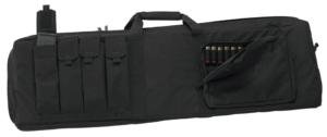 US PeaceKeeper P30043 Tactical Combination Case  Water Resistant Black 600D Polyester with Lockable Zippers  4 Rifle Mag Pockets & Padded Front Pocket 43 L x 12.75″ H x 3.75″ D Exterior Dimensions”