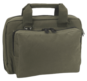 US PeaceKeeper P21115 Medium Range Bag Water Resistant Black 600D Polyester with Pockets Removable Gun Rug & Wraparound Handles 18″ L x 10″ H x 10″ D Exterior Dimensions