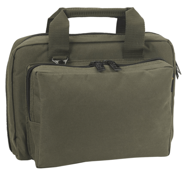 US PeaceKeeper P21106 Mini Range Bag Water Resistant OD Green 600D Polyester with 8 Mag Pockets Lockable Zippers & Wraparound Handles 12.75″ L x 8.75″ H x 3″ D Exterior Dimensions