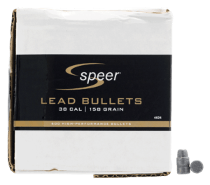 Speer Bullets 4624 Handgun 38 Caliber .358 158 GR Lead Semi Wadcutter (LSWC) 500 Box