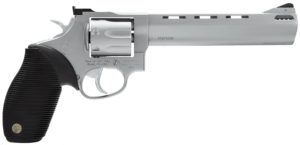 Taurus 2-627069 Tracker 627 38 Special +P or 357 Mag Caliber with 6.50″ Ported Barrel 7rd Capacity Cylinder Overall Matte Finish Stainless Steel & Black Ribber Grip