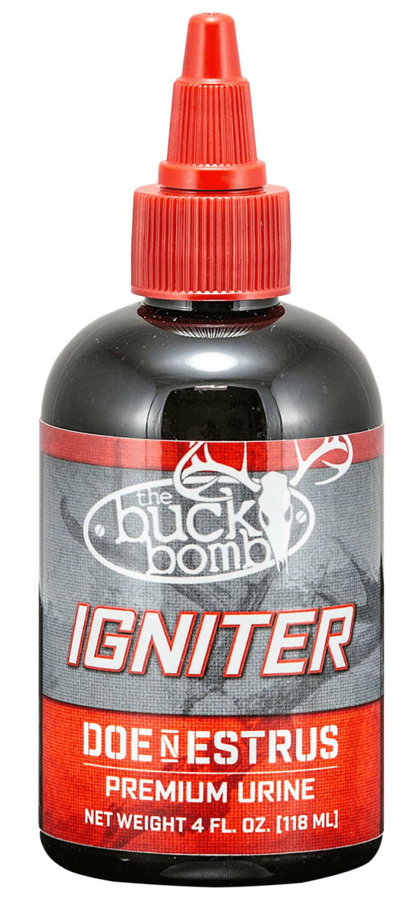 The Buck Bomb 200008 Igniter Deer Attractant Doe In Estrus Scent 4 oz Squeeze Bottle