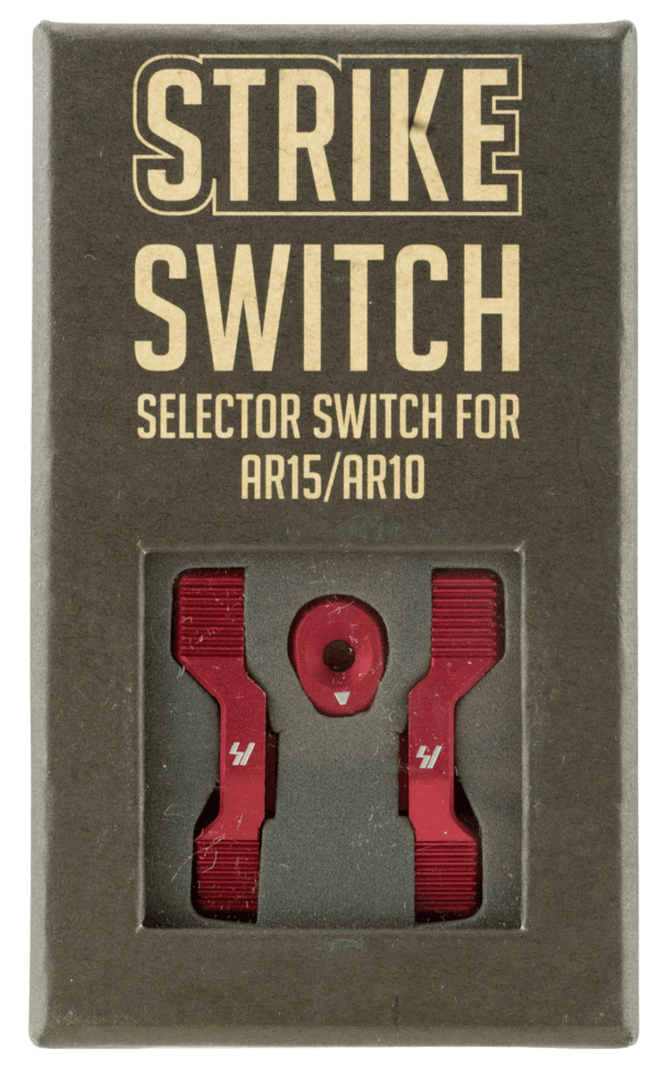 Strike ARSSSRED Strike Switch 60/90 Degree Red Aluminum AR-Platform Ambidextrous