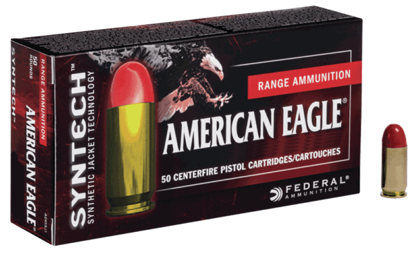 Federal AE9SJAP1 American Eagle 9mm Luger 150 gr Total Syntech Jacket Flat Nose (TSJFN) 50rd Box
