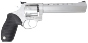 Taurus 2170069 17 Tracker Revolver Single/Double 17 HMR 6.50″ 7 Round Black Ribber Grip Stainless