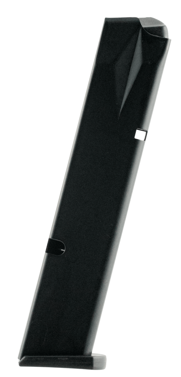 CMC Products 13111 Power Mag Stainless Steel with Black Base Pad Detachable 10rd 38 Super for 1911 Government