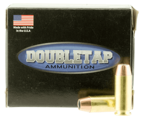 DoubleTap Ammunition 10MM230EQ Home Defense 10mm Auto 230 gr Jacketed Hollow Point/Lead Ball 20rd Box
