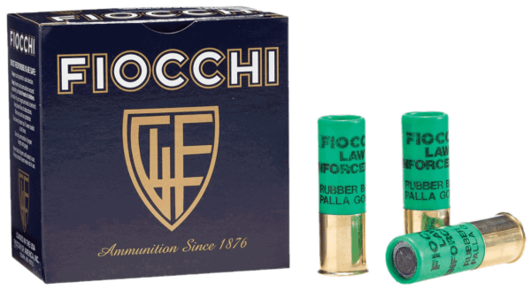 Fiocchi 12LEBA10 Rubber Baton Home Defense 12 Gauge 2.75″ 1 oz Slug Shot 10rd Box