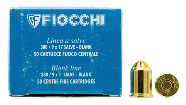 Fiocchi 380BLANK Pistol Blank 380 Rimmed Short 50rd Box