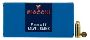 Fiocchi 9MMBLANK Pistol Blank 9mm Luger 50rd Box