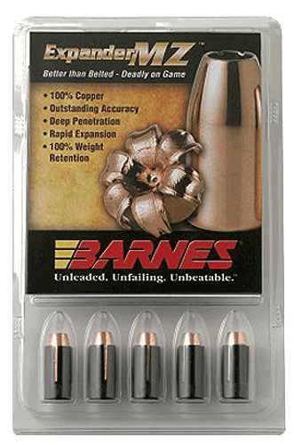 Barnes Bullets 30509 Expander MZ Muzzleloader 45 Cal Expander MZ Hollow Point 195 gr 24