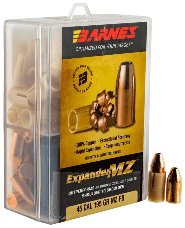 Barnes Bullets 30506 Expander MZ Muzzleloader 45 Cal Expander MZ Hollow Point 195 gr 15