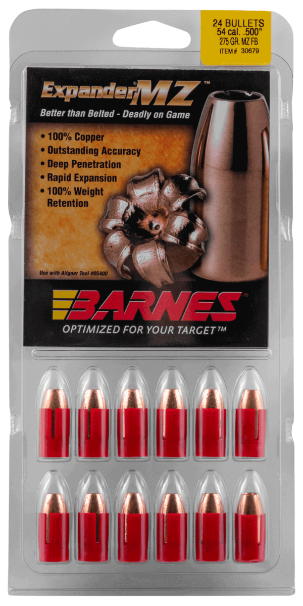 Barnes Bullets 30679 Expander MZ Muzzleloader 54 Cal Expander MZ Hollow Point 275 gr 24