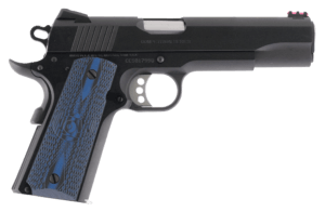 Colt Mfg O1970CCS 1911 Competition 45 ACP 5″ 8+1 Blued Carbon Steel Scalloped Blue Checkered G10 Grip