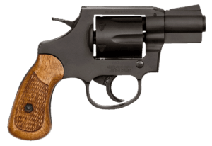 Rock Island 51283 M206 *CA Compliant 38 Special Caliber with 2″ Barrel 6rd Capacity Cylinder Overall Black Parkerized Finish Steel & Checkered Wood Grip