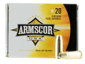 Armscor AC97N USA 9mm Luger 124 gr Jacketed Hollow Point (JHP) 20rd Box