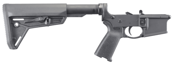 Ruger 8516 AR-556 Lower Hard Coat Anodized 7075-T6 Aluminum Magpul MOE SL 6 Position Stock Ruger Elite 452 Two Stage AR-Trigger Magpul MOE Grip