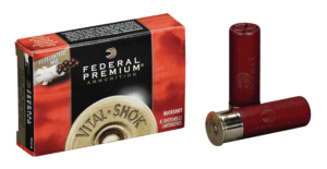 Federal PFC15700 Premium Vital-Shok 12 Gauge 3″ 12 Pellets 1325 fps 00 Buck Shot 5rd Box
