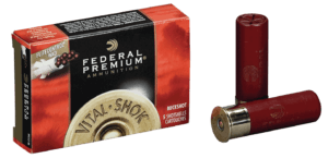 Federal PFC15400 Premium Vital-Shok 12 Gauge 2.75″ 9 Pellets 1325 fps 00 Buck Shot 5rd Box