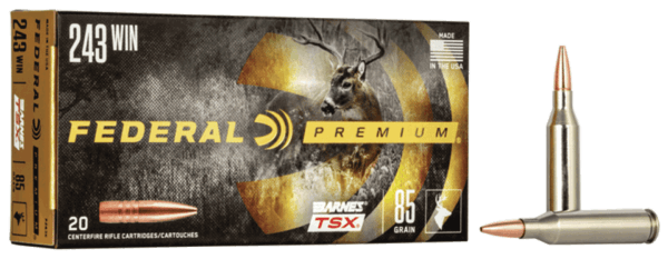 Federal P243K Premium 243 Win 85 gr Barnes Triple-Shock X 20rd Box