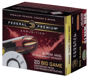 Federal P41XB1 Premium 41 Rem Mag 180 gr Barnes Expander BRX 20rd Box
