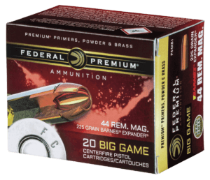 Federal P44XB1 Premium 44 Rem Mag 225 gr Barnes Expander BRX 20rd Box
