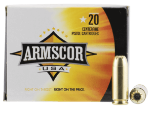 Armscor FAC103N Pistol 10mm Auto 180 gr Jacketed Hollow Point (JHP) 20rd Box