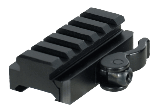 UTG Pro MNTRSQD605 5-Slot QD Riser Lever Mount Adapter Lever Mount Adaptor and Riser Black Anodized