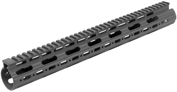 UTG Pro MTU019SS Pro Slim Rail Handguard Free-Floating 15″ L Aluminum Material with Black Anodized Finish KeyMod Slots & Picatinny Rail for AR-15