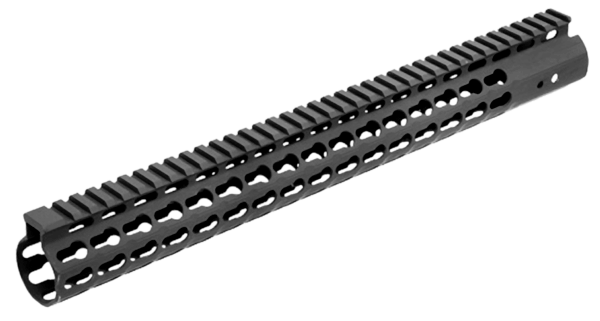 UTG Pro MTU019SSK Pro Slim Rail Handguard Free-Floating 15″ L Aluminum Material with Black Anodized Finish KeyMod Slots & Picatinny Rail for AR-15