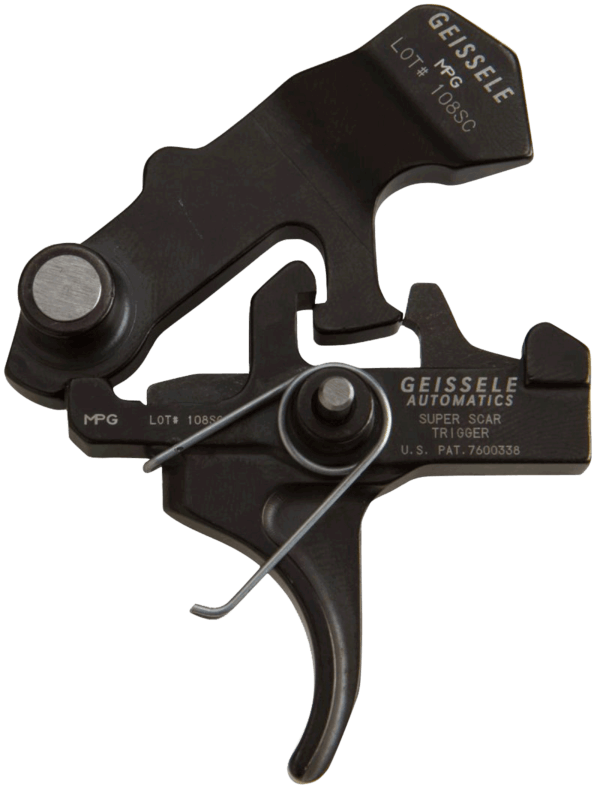 Geissele Automatics 05145 G2s Two-Stage Curved Trigger with 4.25-4.75 lbs Draw Weight & Black Oxide Finish for AR-15/AR-10