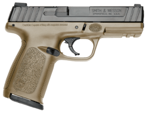 Smith & Wesson 11999 SD40 40 S&W 4″ 14+1 FDE Black Armornite Stainless Steel Polymer Grip/Frame Grip
