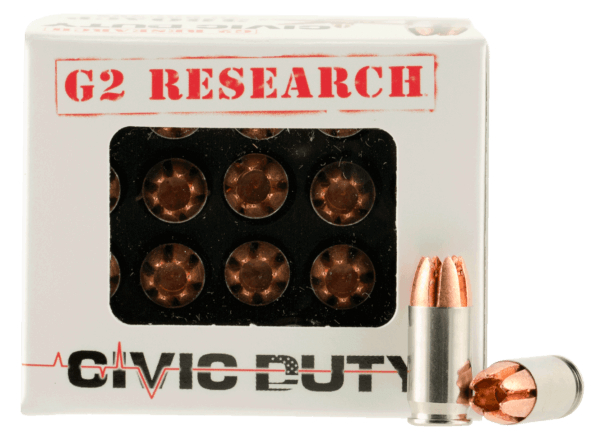 G2 Research G00621 Civic Duty Defense 380 ACP 64 gr Copper Expansion Projectile (CEP) 20rd Box