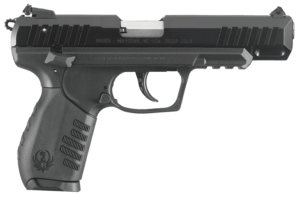 Ruger 3607 SR22 Standard 22 Long Rifle (LR) SA/DA 3.50″ 10+1 Black Polymer Grip Silver Anodize Aluminum Slide