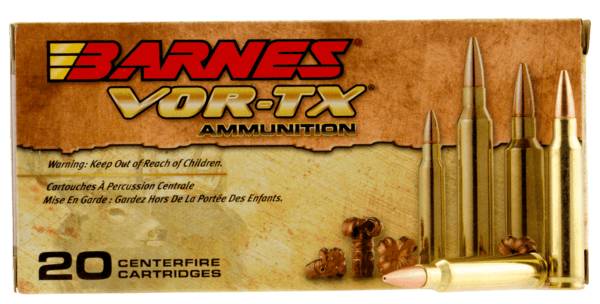Barnes Bullets 31190 VOR-TX Centerfire Rifle 5.56x45mm NATO 62 gr TSX Boat-Tail 20rd Box