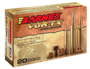 Barnes Bullets 31191 VOR-TX Rifle 5.56x45mm 70 gr TSX Boat Tail 20rd Box