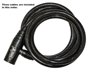 HME TCL3 Cable Lock Black 6′ Long 3 Per Pkg