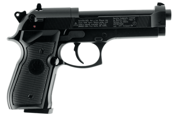Beretta Air Pistol 2253000 Beretta M92 FS CO2 177 Pellet 8rd Black Frame Black Polymer Grip