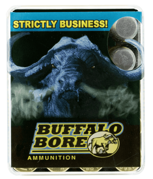 Buffalo Bore Ammunition 13B20 Heavy Strictly Business 480 Ruger 370 gr Lead Flat Nose (LFN) 20rd Box