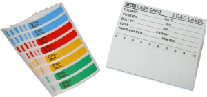 MTM Case-Gard LL1 Universal Reloading Labels  Multi-Caliber Adhesive Paper 50 Load Labels & 48 Small Color Coded Labels