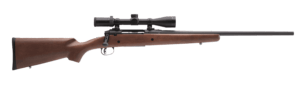 Savage Arms 22552 Axis II XP 7mm-08 Rem 4+1 22″ Matte Black Barrel/Rec Hardwood Stock Includes Bushnell 3-9x40mm Scope