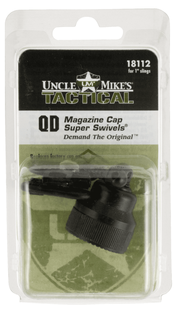 Uncle Mike’s 15912 Magnum Band Swivel Set made of Steel with Blued Finish 1″ Loop Size Quick Detach 115 SG-1 Style for 12 Gauge Single Barrel Shotgun