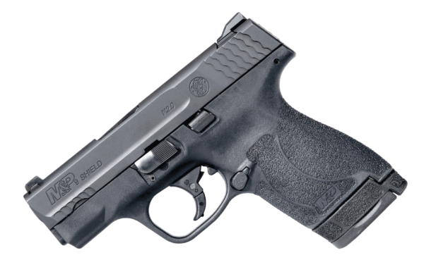 Smith & Wesson 11808 M&P Shield M2.0 Micro-Compact Frame 9mm Luger 7+1/8+1  3.10″ Black Armornite Stainless Steel Barrel & Serrated Slide  Matte Black Polymer Frame  Black Textured Polymer Grip  No Safety